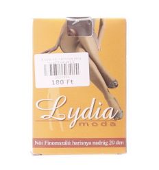 Krepp női harisnya sárga dobozos (Lydia)