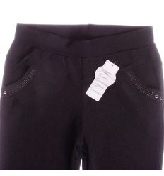 Moletti, anyagában mintás, köves zsebes rugalmas női leggings, nadrág (DL-802)