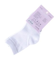 Egyszínű pamut gyerek normál zokni (CP5007)